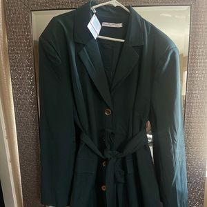 BYEGREIS Blazer dress in size XXL, forest green color